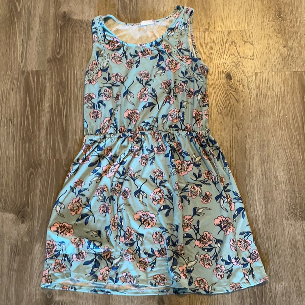 Blue rose dress